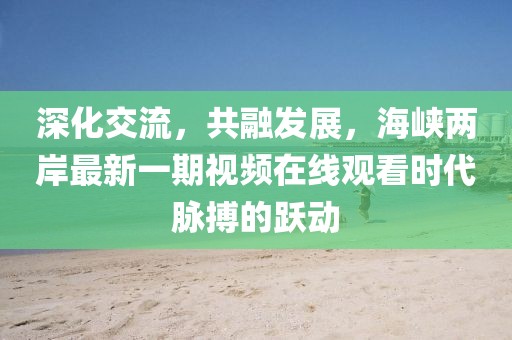 深化交流，共融發(fā)展，海峽兩岸最新一期視頻在線觀看時代脈搏的躍動
