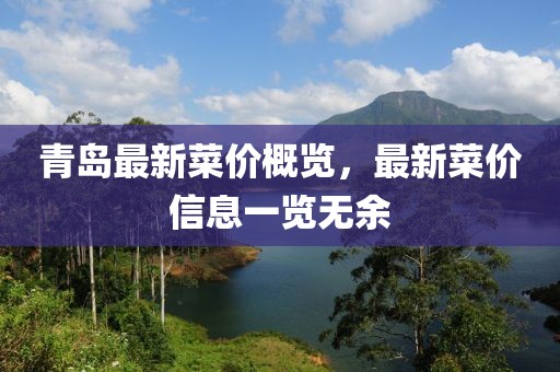 青島最新菜價(jià)概覽，最新菜價(jià)信息一覽無余