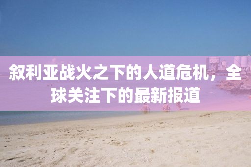 敘利亞戰(zhàn)火之下的人道危機，全球關注下的最新報道